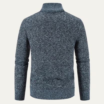 VogeLuxe | Gilet zippé en maille géométrique pour homme 1