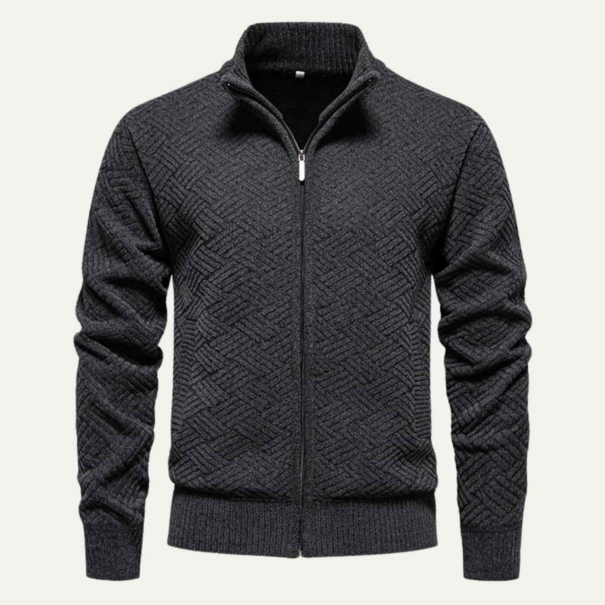 Gilet homme zippé effet jean casual