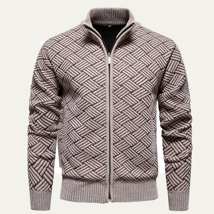 VogeLuxe | Gilet zippé pour homme à motif texturé 2