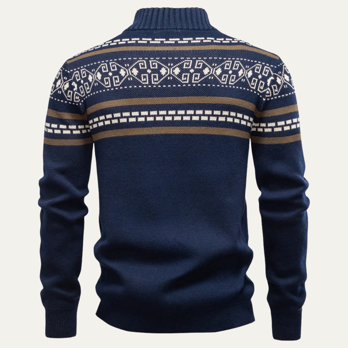 VogeLuxe | Gilet zippé pour homme à motifs Fair Isle 2