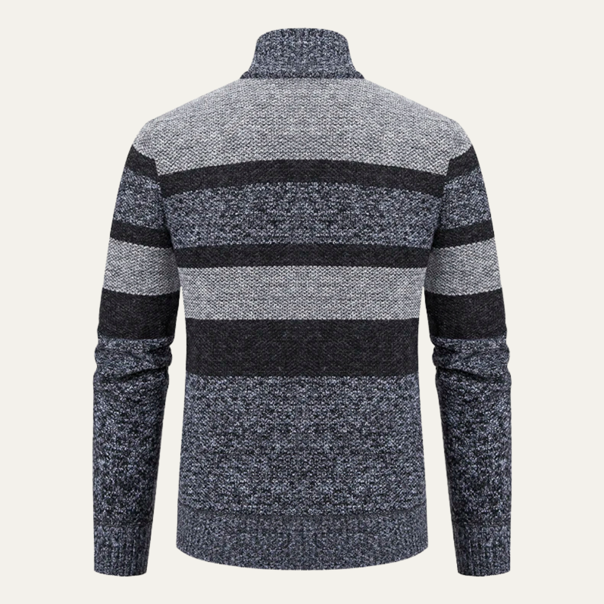 VogeLuxe | Gilet zippé rayé pour homme 8
