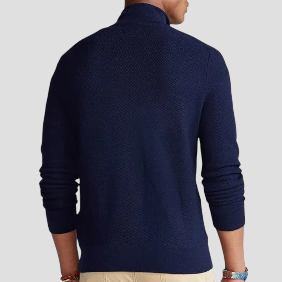 VogeLuxe | Gilet zippé texturé pour homme 1