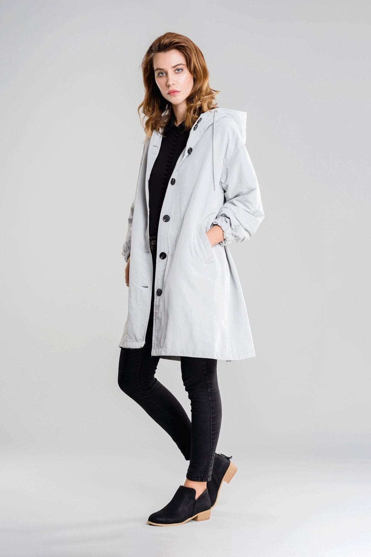 Veste imperméable femme à capuche légère - PanierRoyale