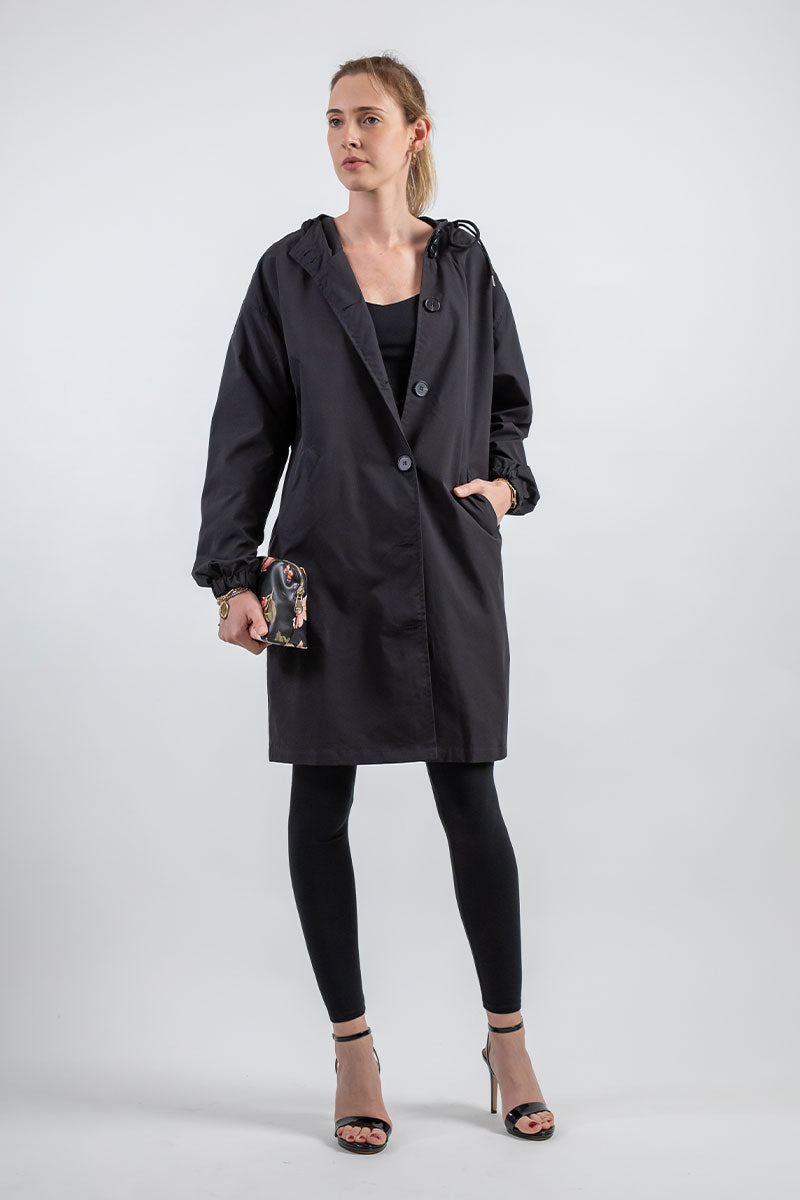 Veste imperméable femme à capuche légère