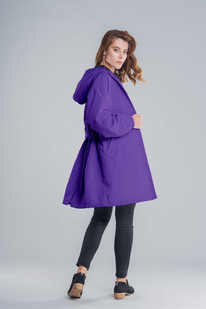 Veste imperméable femme à capuche légère