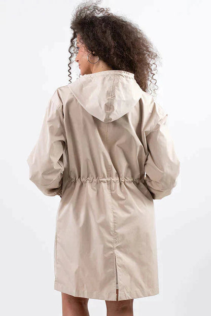 VogeLuxe | Imperméable trapèze à capuche pour femme 5