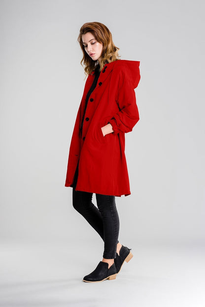 Veste imperméable femme à capuche légère