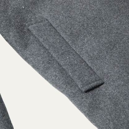 VogeLuxe | Manteau boutonné doublé sherpa pour homme 2