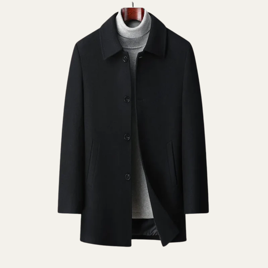 VogeLuxe | Manteau classique à simple boutonnage pour homme 0