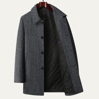 VogeLuxe | Manteau classique à simple boutonnage pour homme 4