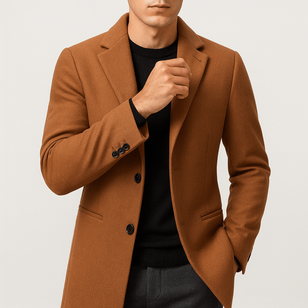 Manteau Homme Laine Épais et Chaud Hiver - PanierRoyale