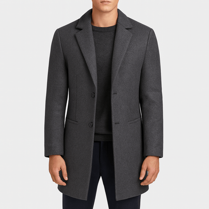 VogeLuxe | Manteau classique en laine pour homme 1