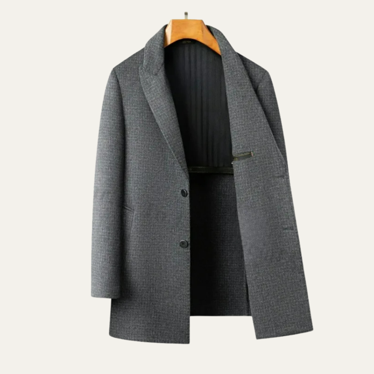 VogeLuxe | Manteau classique en laine pour homme 2