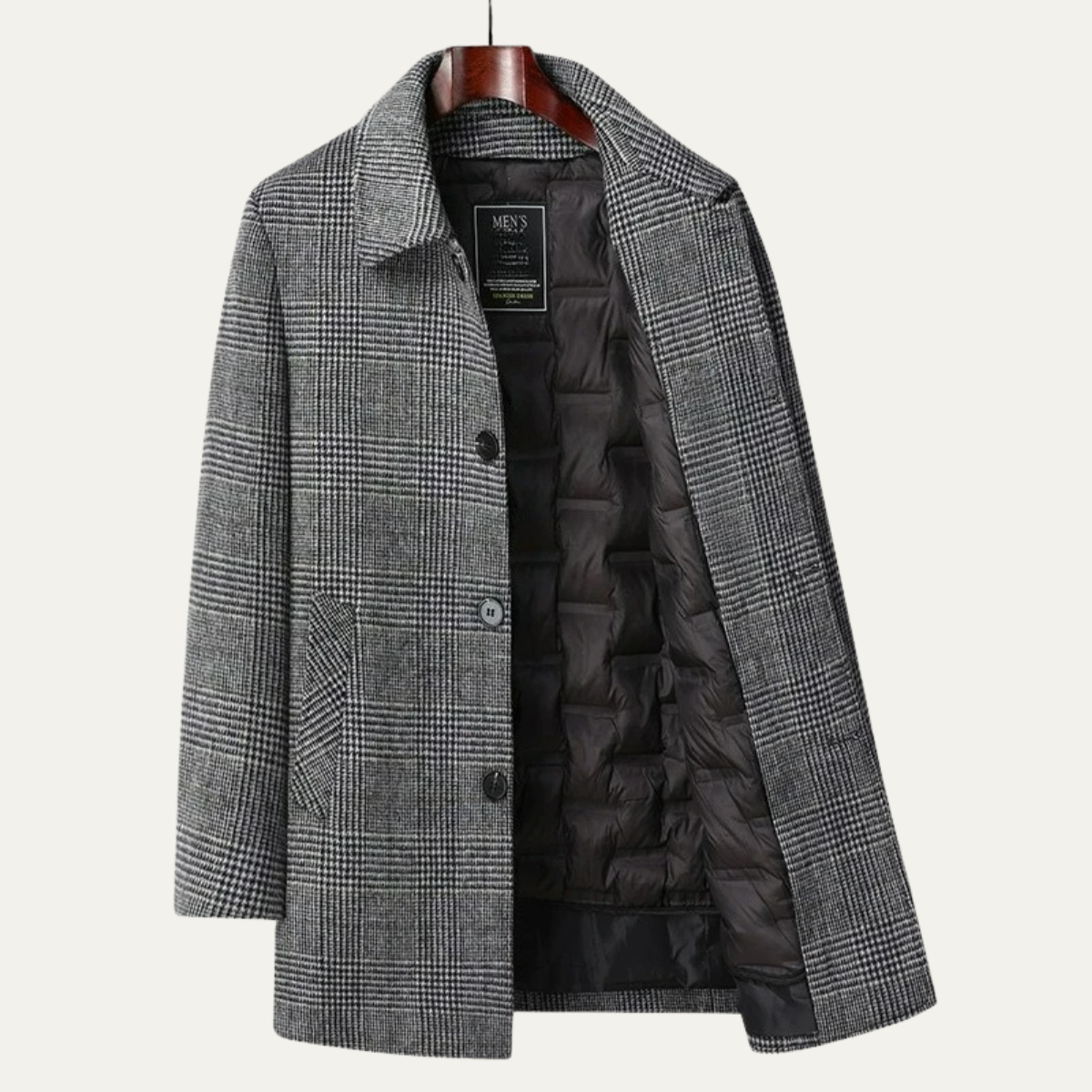 VogeLuxe | Manteau classique mi-cuisse pour homme 8