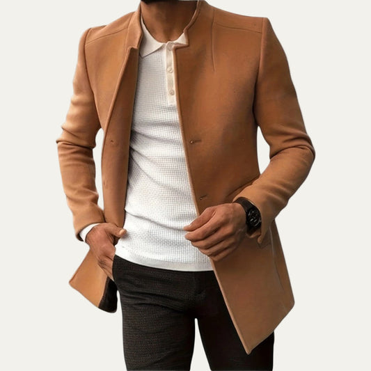VogeLuxe | Manteau court à col montant pour homme 0