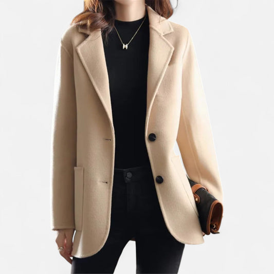 Manteau Femme Court en Laine Élégant - PanierRoyale