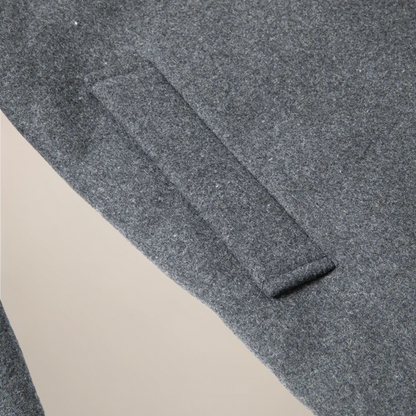 VogeLuxe | Manteau court pour homme en laine mélangée avec doublure en fausse fourrure 4