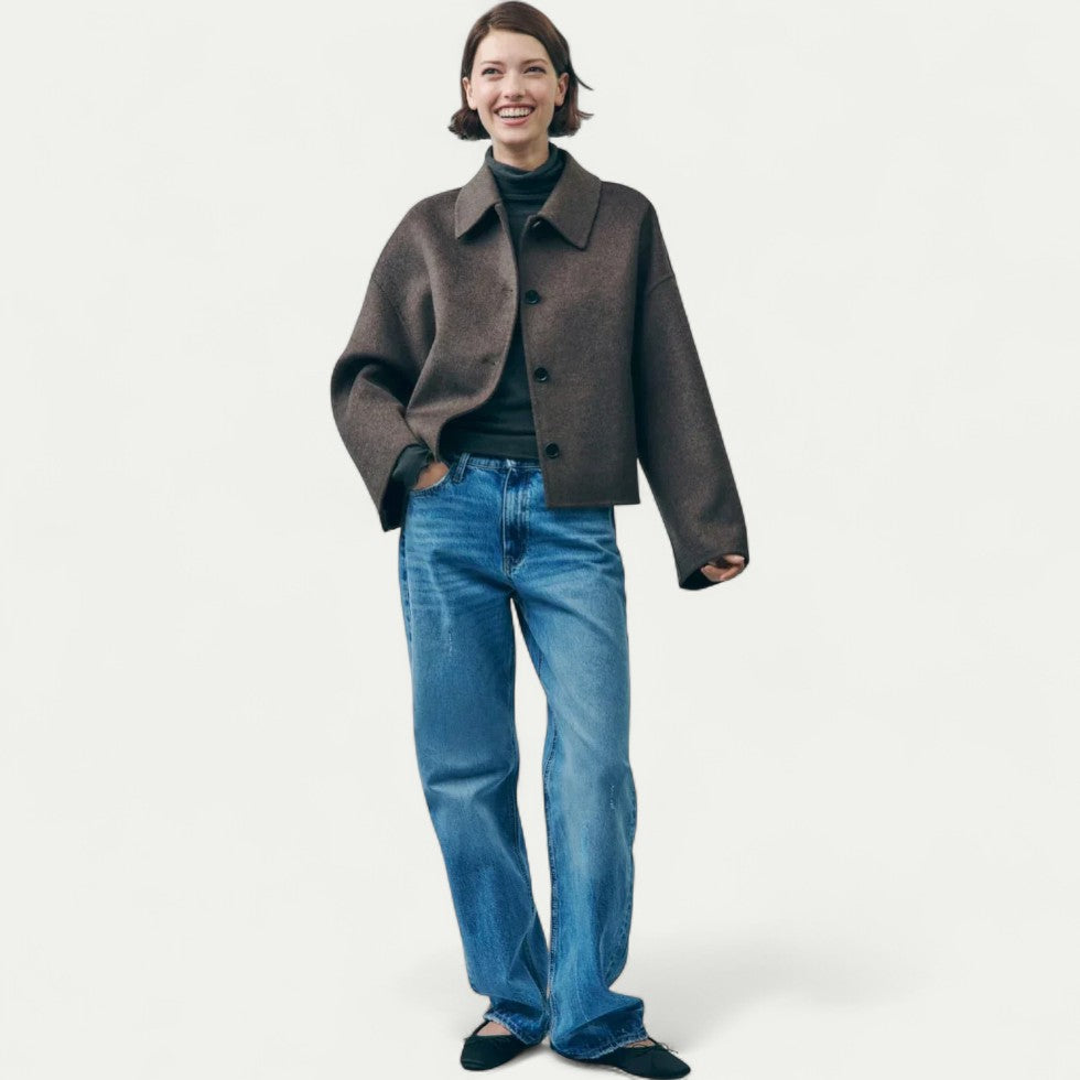 VogeLuxe | Manteau court tailleur pour femme 2