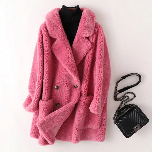 Manteau femme Teddy doux et chaud - PanierRoyale