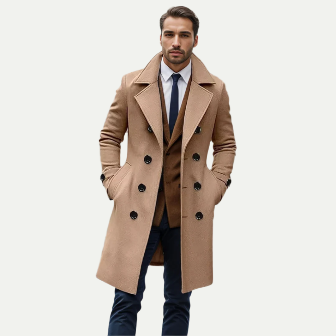 Manteau Homme en Laine Chaude et Élégant - PanierRoyale