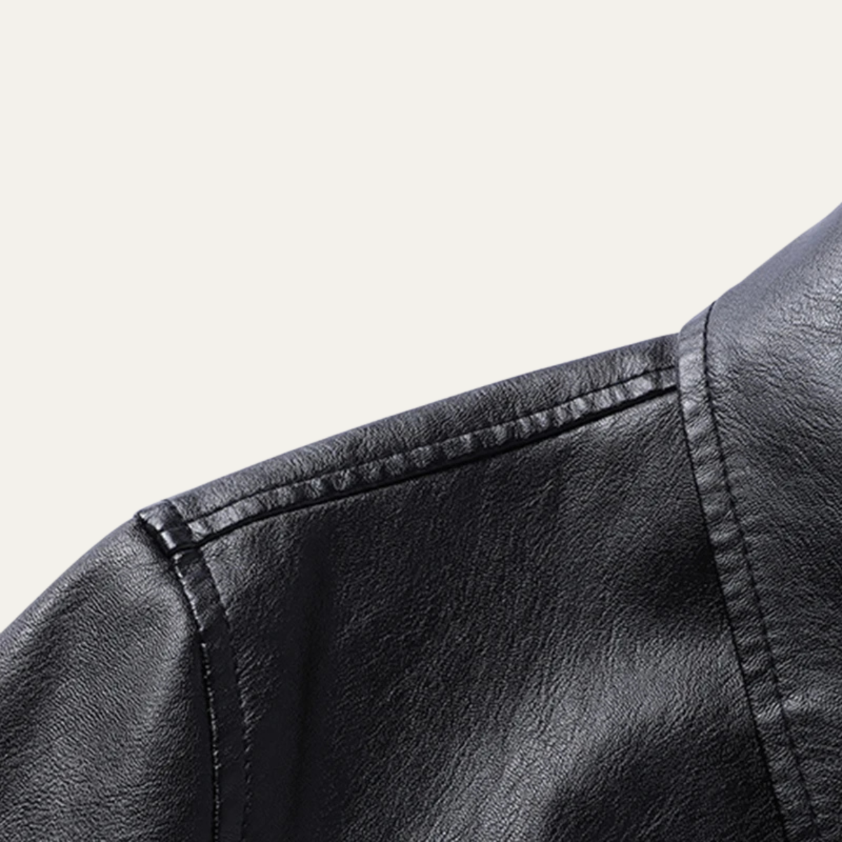 VogeLuxe | Manteau en cuir classique et décontracté pour homme 3