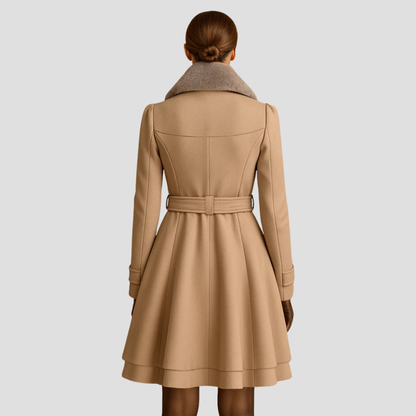 VogeLuxe | Manteau évasé croisé pour femme 3