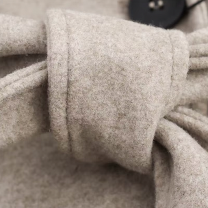 Manteau long ceinturé avec col en fausse fourrure - vue 5