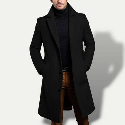 Manteau Homme Long Classique 3 Boutons Tailleur