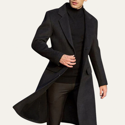 VogeLuxe | Manteau long classique pour homme 0