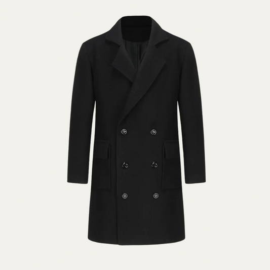 Manteau Homme Long en Laine Chaude et Élégant - PanierRoyale