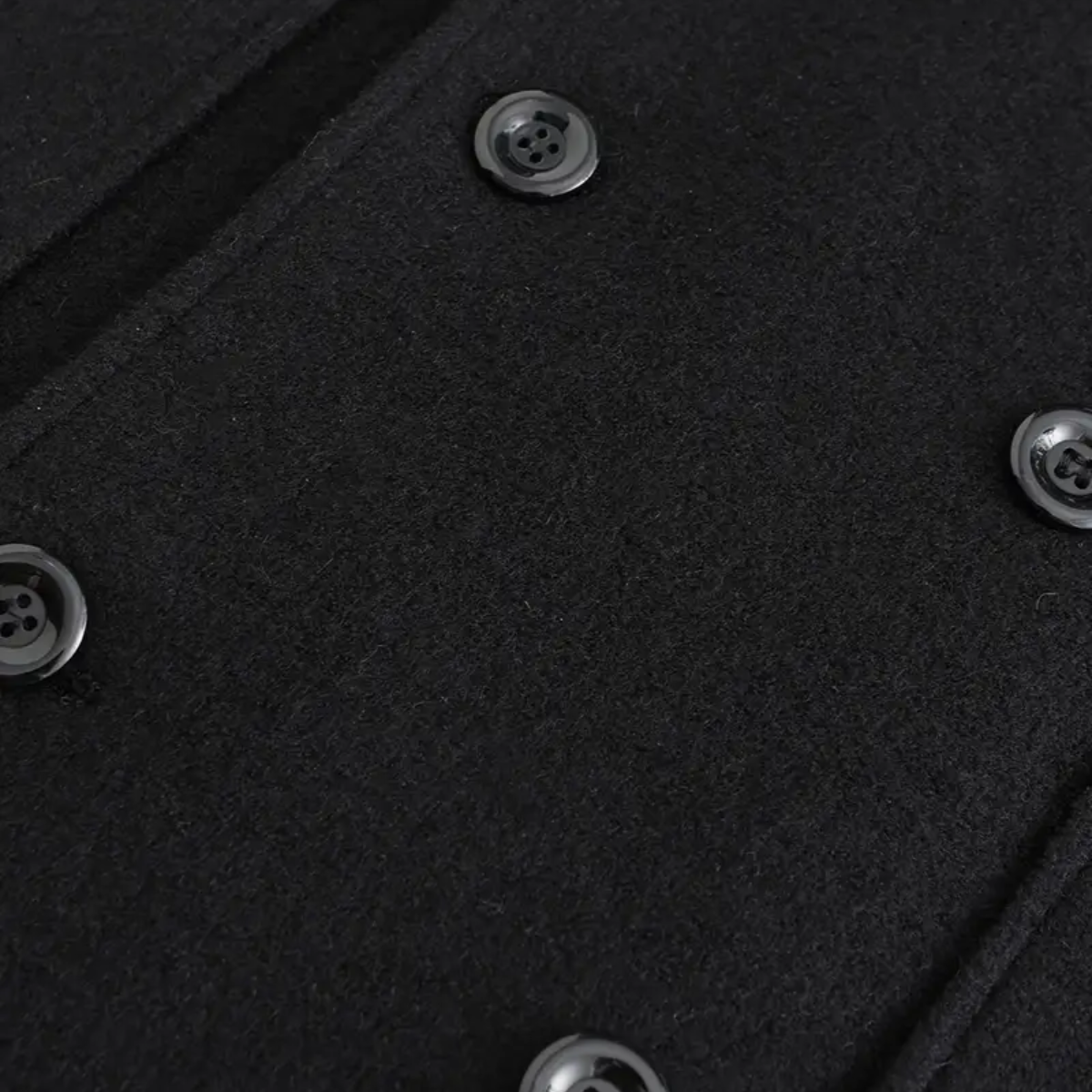 VogeLuxe | Manteau long croisé en laine pour homme 2