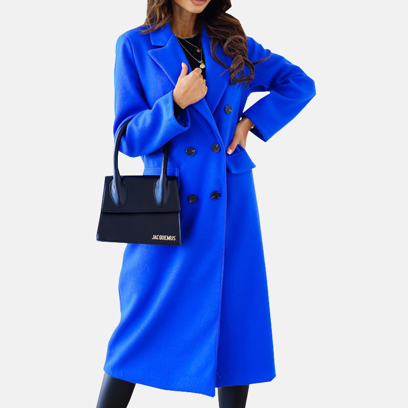 VogeLuxe | Manteau long croisé pour femme 1