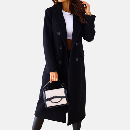 VogeLuxe | Manteau long croisé pour femme 3