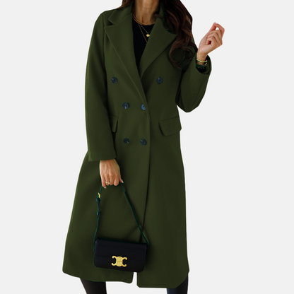 VogeLuxe | Manteau long croisé pour femme 4
