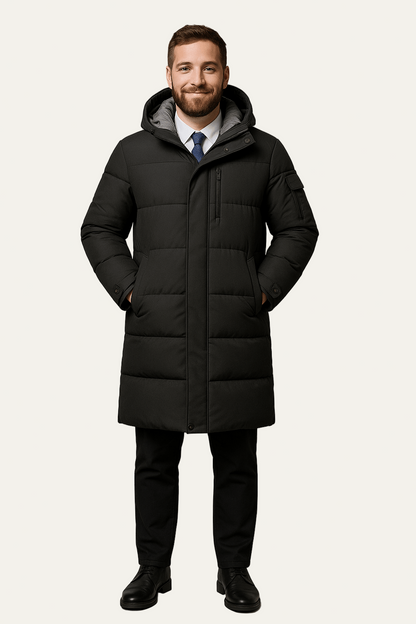 Manteau Homme Hiver Long et Chauffant