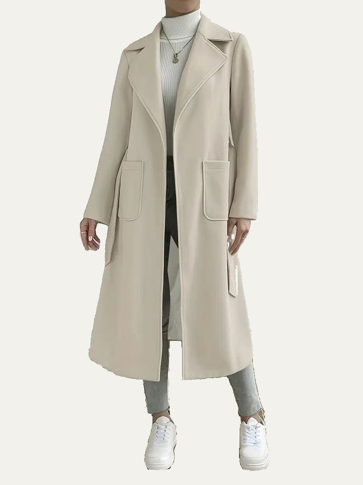 Manteau long drapé décontracté - vue 3