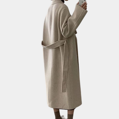 VogeLuxe | Manteau long élégant croisé pour femme 2