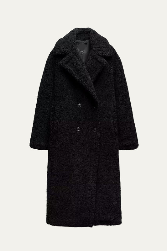 Manteau Femme Peluche Long et Confortable - PanierRoyale