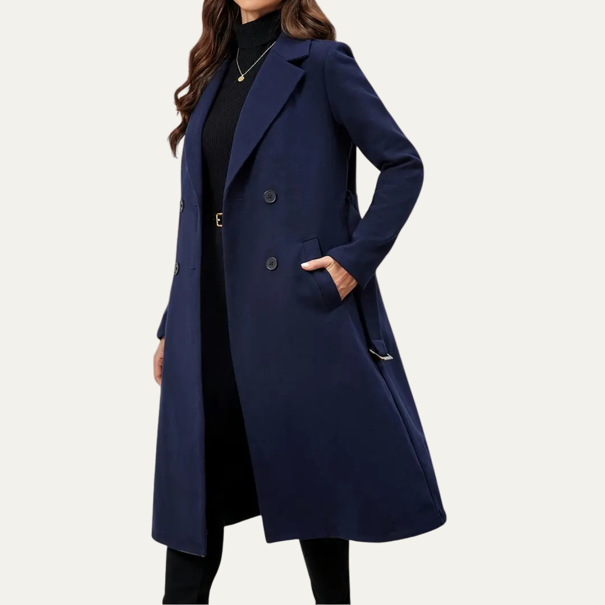 VogeLuxe | Manteau long intemporel et élégant pour femme 1