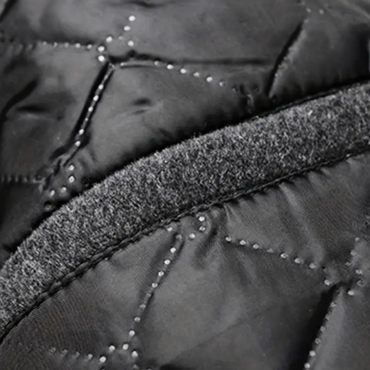 VogeLuxe | Manteau long matelassé doublé pour homme 4