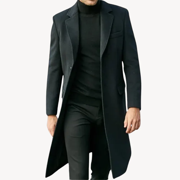 Manteau Homme Long Taille Haute Qualité - PanierRoyale