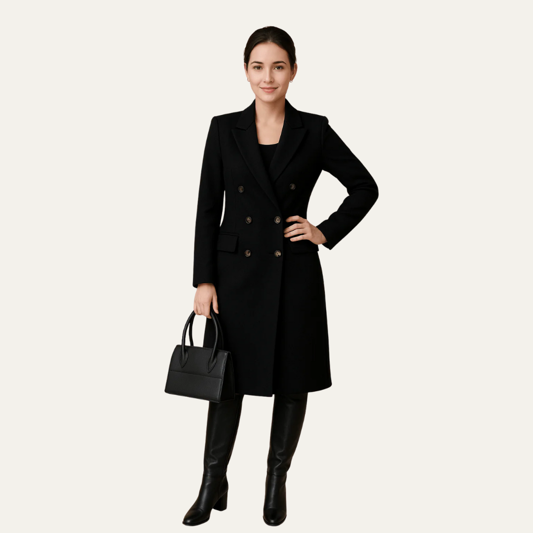 VogeLuxe | Manteau long tailleur pour femme 0
