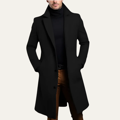 VogeLuxe | Manteau long trois boutons pour homme 1