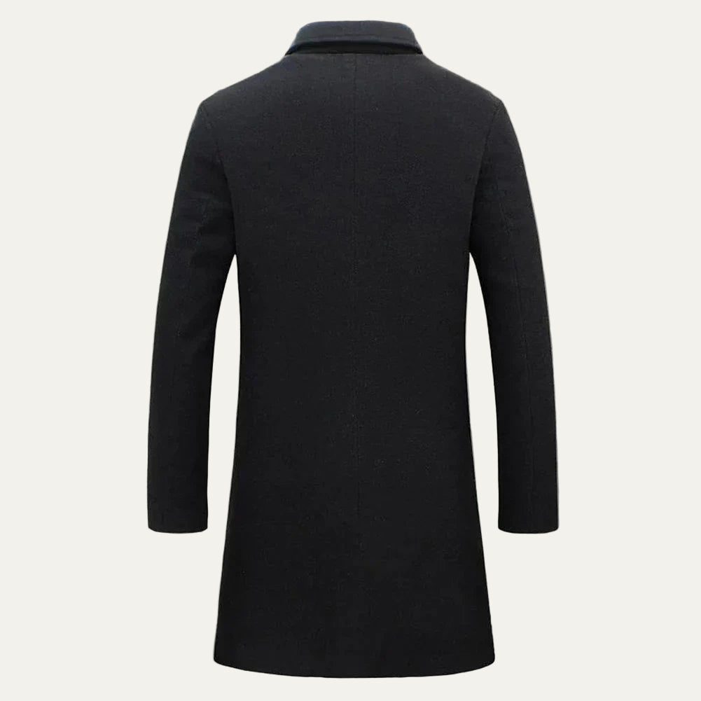 VogeLuxe | Manteau long trois boutons pour homme 4