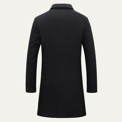 VogeLuxe | Manteau long trois boutons pour homme 4