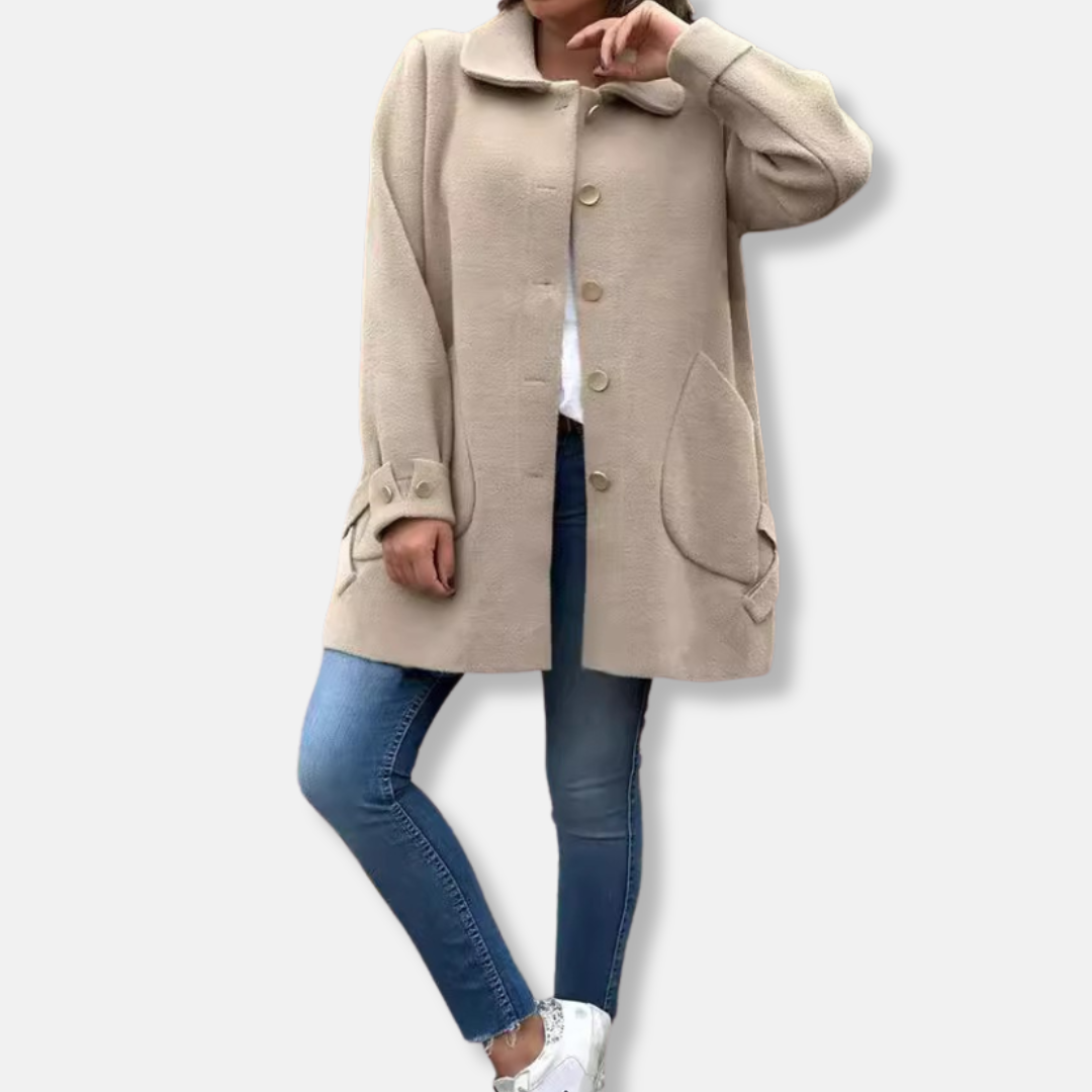 VogeLuxe | Manteau mi-cuisse élégant pour femme 0