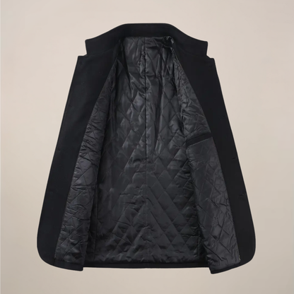 VogeLuxe | Manteau mi-long à col mandarin pour homme 2