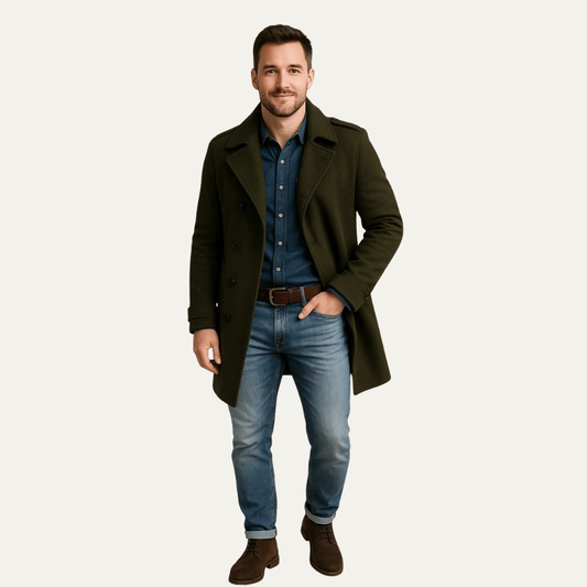VogeLuxe | Manteau mi-long classique pour homme 0