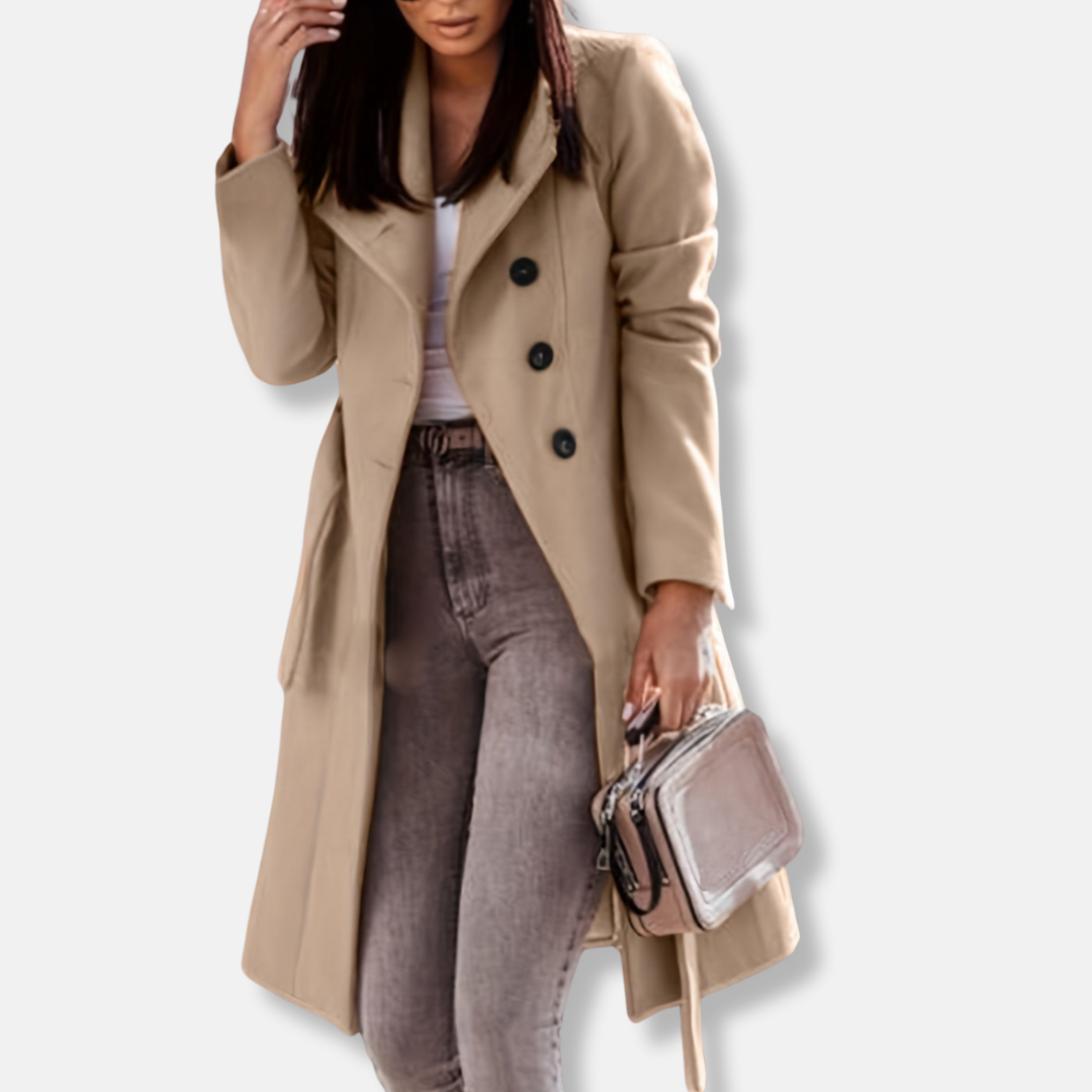 VogeLuxe | Manteau mi-long élégant pour femme 1