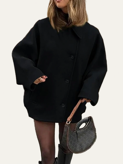VogeLuxe | Manteau oversize à la coupe carrée pour femme 0